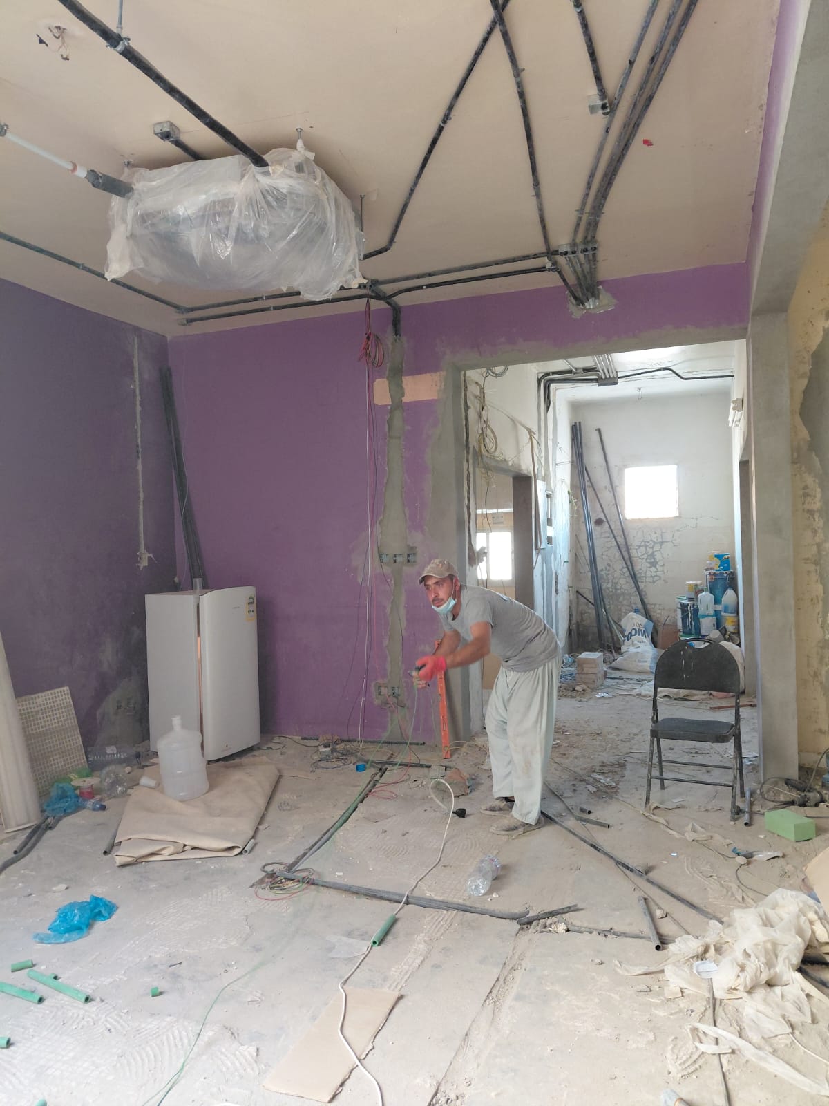 Office remodeling Riyadh - demolition phase